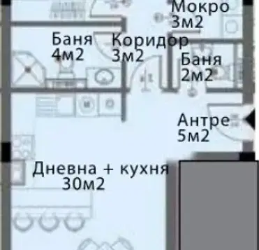 Снимка 3 — Тристаен апартамент в Модерно предие