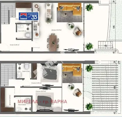 Photo 2 — 3-bedroom apartment in Zlatni Pyasyci