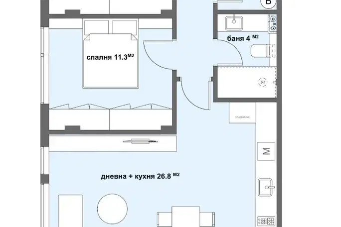 3-bedroom apartment in Stara Zagora, Ayazmoto