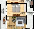 Снимка 3 — Тристаен апартамент с панорамна тераса в Беломорски, Пловдив