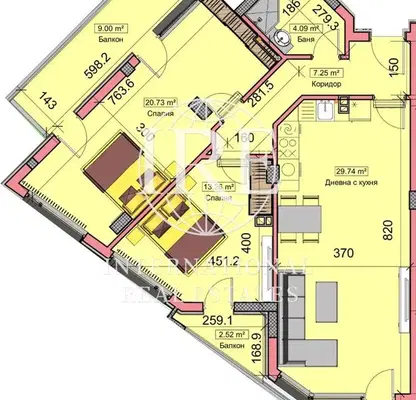 Снимка 5 — Тристаен апартамент с три тераси в нова сграда в Бриз, Варна