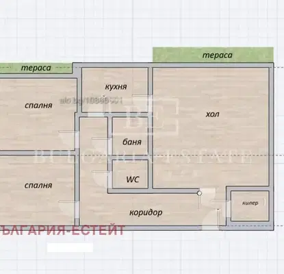 Снимка 3 — Просторен 3-стаен апартамент с три тераси в кв. Чайка, Варна