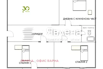 Тристаен апартамент с потенциал близо до пазар Чаталджа във Варна