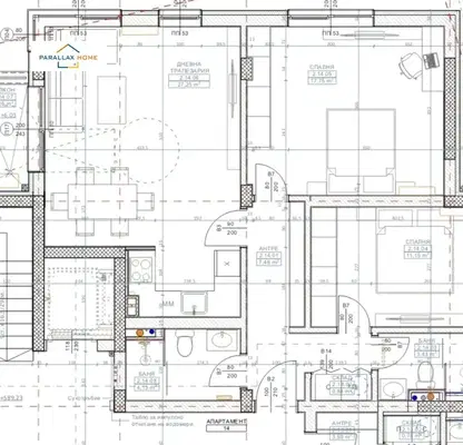 Снимка 3 — Тристаен апартамент с югозападно изложение в Горубляне, София