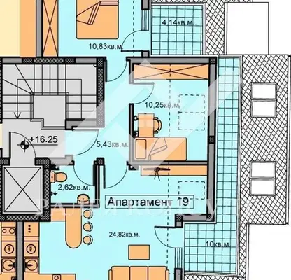 Снимка 2 — Тристаен апартамент с източно изложение в кв. Христо Смирненски, Пловдив