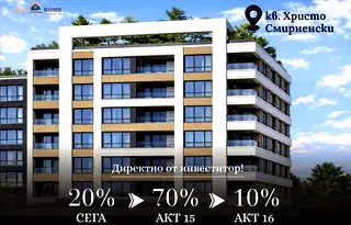 Тристайен апартамент с високи тавани в кв. Христо Смирненски, Пловдив
