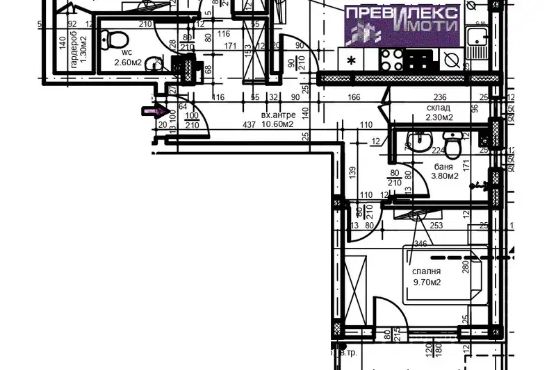3-bedroom apartment in Plovdiv, Hristo Smirnenski