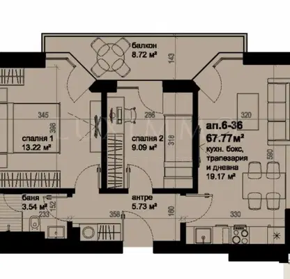 Снимка 2 — Тристаен апартамент в Бургас, Изгрев