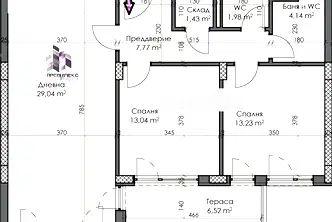 Тристаен апартамент с южно изложение в Каменица 2, Пловдив