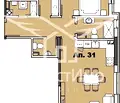Снимка 2 — Просторен тристаен апартамент в затворен комплекс в Карпузица