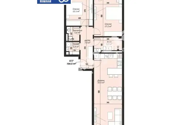 3-bedroom apartment in Sofiya, Krystova Vada