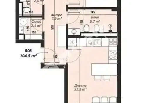 3-bedroom apartment in Sofiya, Krystova Vada