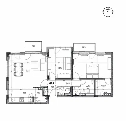 Снимка 4 — Тристаен апартамент в Пловдив, Кършияка