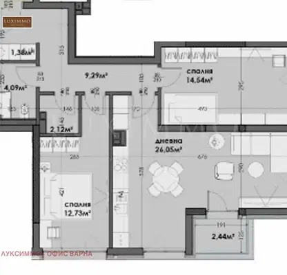 Снимка 4 — Тристаен апартамент във Варна, Левски 1