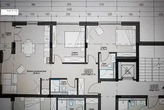 Тристаен апартамент с готово завършване близо до метростанция Владимир Вазов