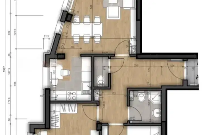 3-bedroom apartment in Sofiya, Levski V