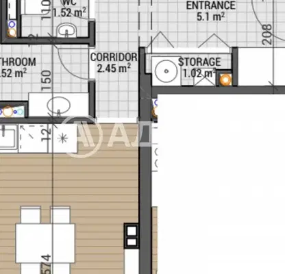 Photo 3 — Three-room apartment with modern architecture in m-t Kambanite, Sofia