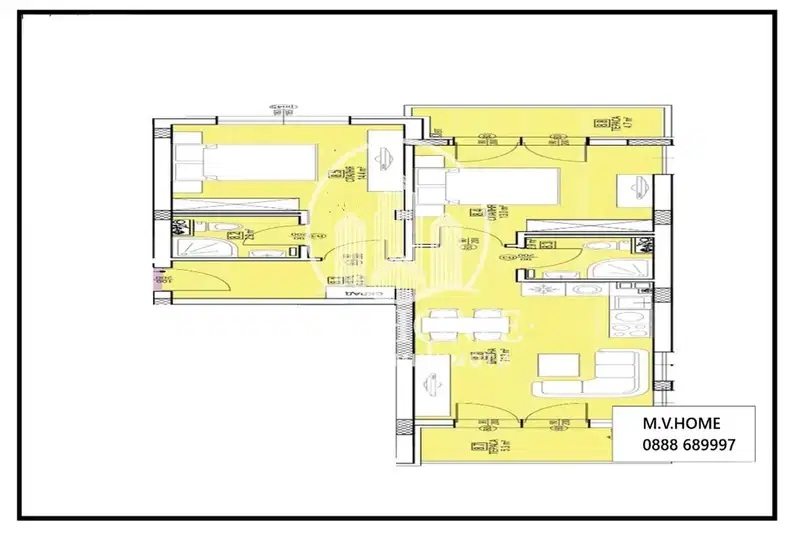 3-bedroom apartment in Sofiya, Malinova Dolina