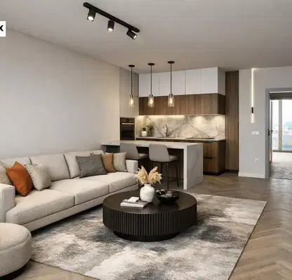 Photo 2 — Three-room apartment with finished furnishings in Mladost 3, Sofia