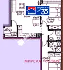 Тристаен апартамент с функционално разпределение в Обеля 2, София