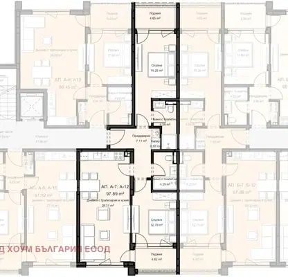Снимка 2 — Тристаен апартамент с две тераси в нов комплекс в Остромила, Пловдив