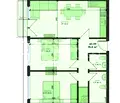 Снимка 2 — Тристаен апартамент с гледка към езерото в Погреби, Варна