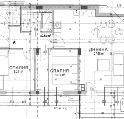 Снимка 2 — Тристаен апартамент в Стара Загора, Самара 3
