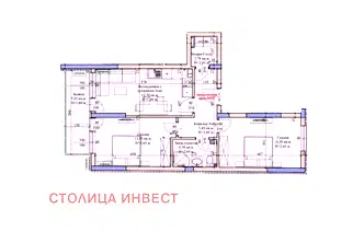 Тристаен апартамент в Русе, Широк център