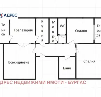 Снимка 4 — Тристаен апартамент в Бургас, Славейков