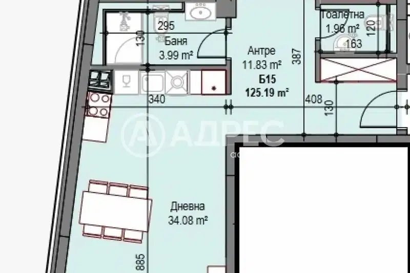3-bedroom apartment in Sofia, Suhata Reka