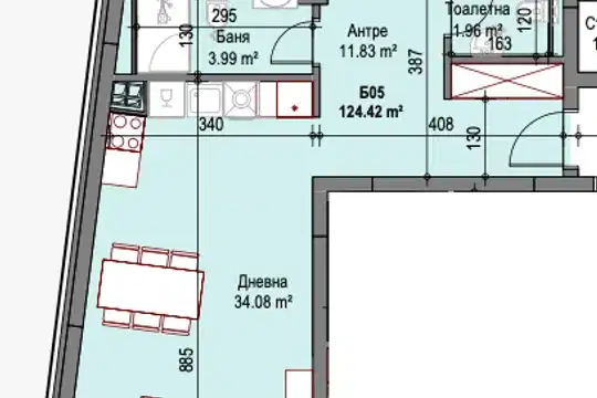 3-bedroom apartment in Sofiya, Suhata Reka
