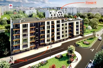 Тристаен апартамент с две бани и балкон в Сухата река, София