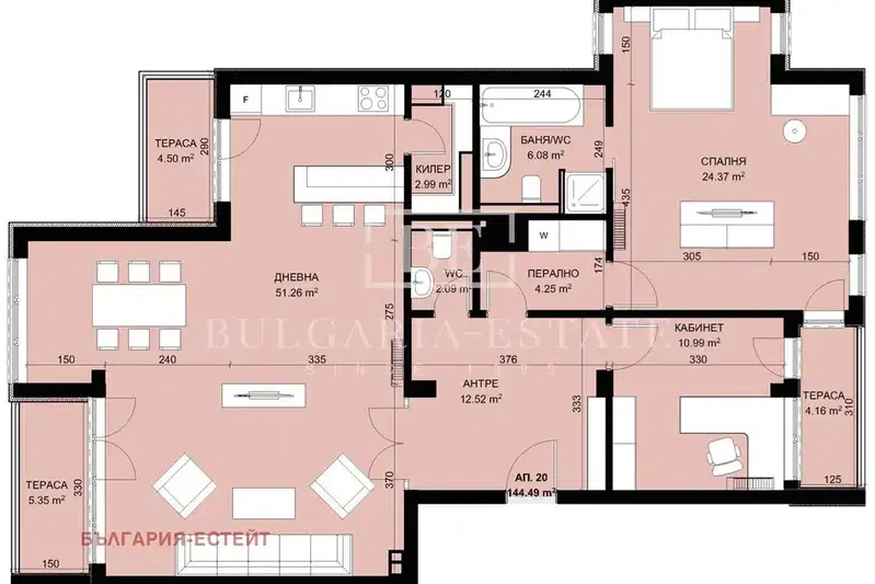 3-bedroom apartment in Varna, Sveti Nikola