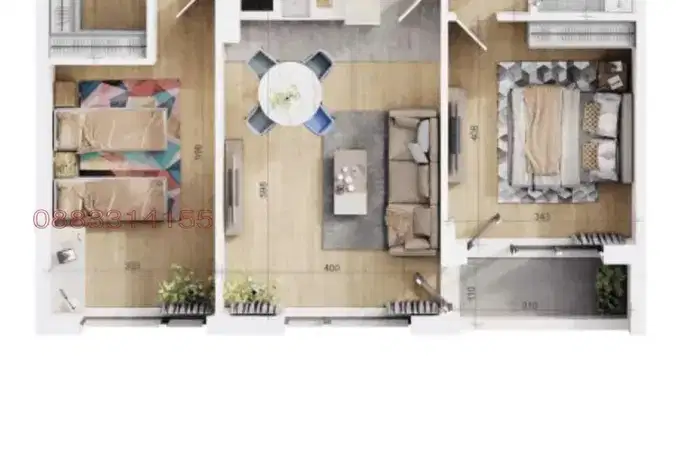 3-bedroom apartment in Plovdiv, Trakiya