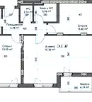 Тристаен апартамент с функционално разпределение в Тракия, Пловдив