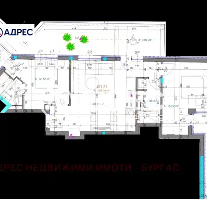 Снимка 2 — Просторен 2-стаен апартамент в Братя Миладинови, Бургас