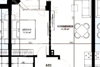 Двустаен апартамент 64 кв.м. в Хоризонт, Бургас на 4-ти етаж