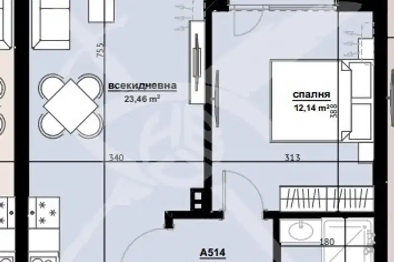 2-bedroom apartment in Burgas, Horizont