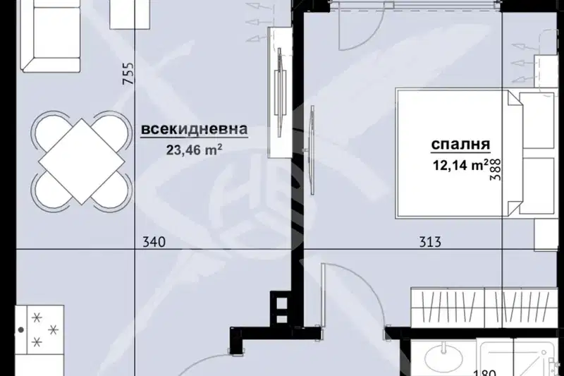 2-bedroom apartment in Burgas, Horizont
