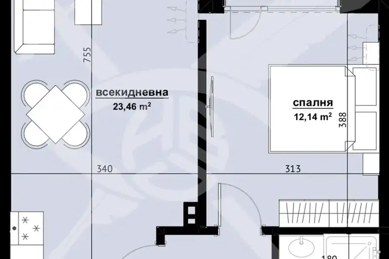 2-bedroom apartment in Burgas, Horizont