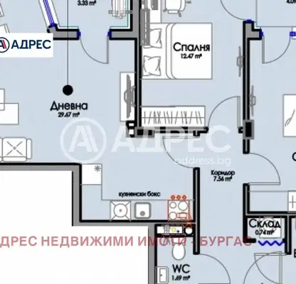 Снимка 3 — Тристаен апартамент с две тераси в кв. Хоризонт, Бургас