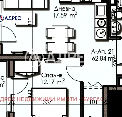 Снимка 2 — апартамент в Бургас, Изгрев