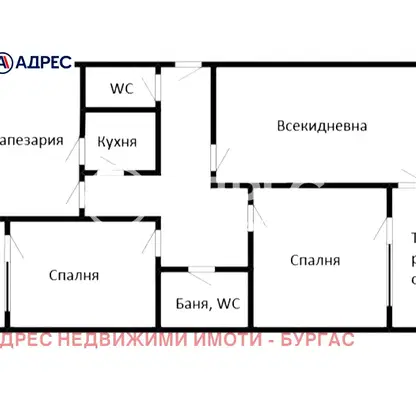 Снимка 4 — Просторен 3-стаен апартамент в Изгрев, Бургас с две тераси