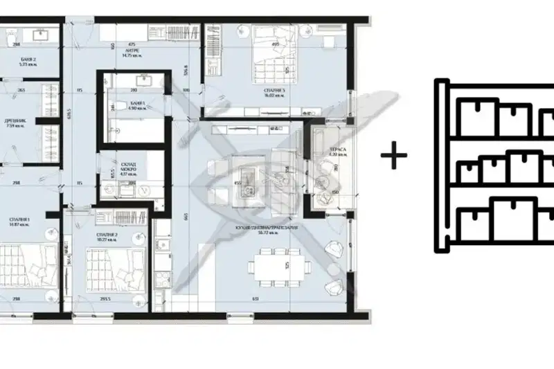 4-bedroom apartment in Burgas, Izgrev