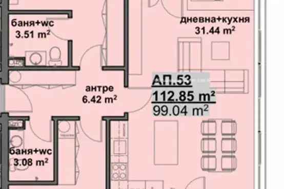 3-bedroom apartment in Burgas, Madika
