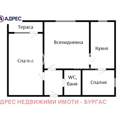 Снимка 4 — Двустаен апартамент в Меден рудник - зона А, с тераса
