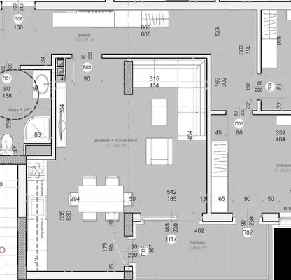 Снимка 2 — Апартамент 3-стаен в Меден рудник, Бургас с асансьор