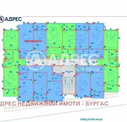 Снимка 3 — Апартамент 2 стаи в Славейков, Бургас с асансьор