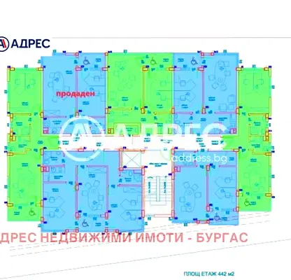 Снимка 3 — Апартамент 2 стаи в Славейков, Бургас с асансьор