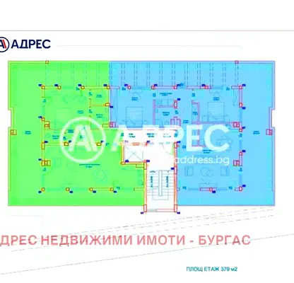 Снимка 3 — Просторен 3-стаен апартамент с панорамна тераса в Славейков, Бургас